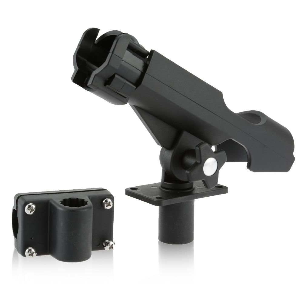 Support Canne à Pêche Rotatif 360° – Pince Sur Rail – Pour Bateau – Neuf