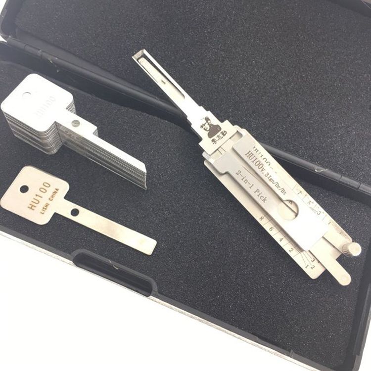 High Quality Wholesale Lishi Lock Pick Tool 2 In 1 Car Door Lock Pick Decoder Hu100 Unlock Tool Lock Picks Lock Hardware Supplies Lock In Tool From