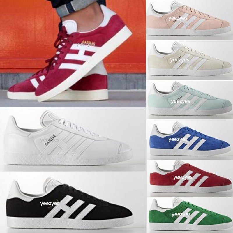 2018 Adidas Gazelle Hombres y Zapatos Gamuza Low Zapatos planos ocasionales Marca Zapatillas