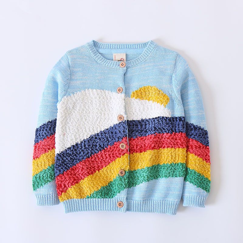 girls rainbow cardigan