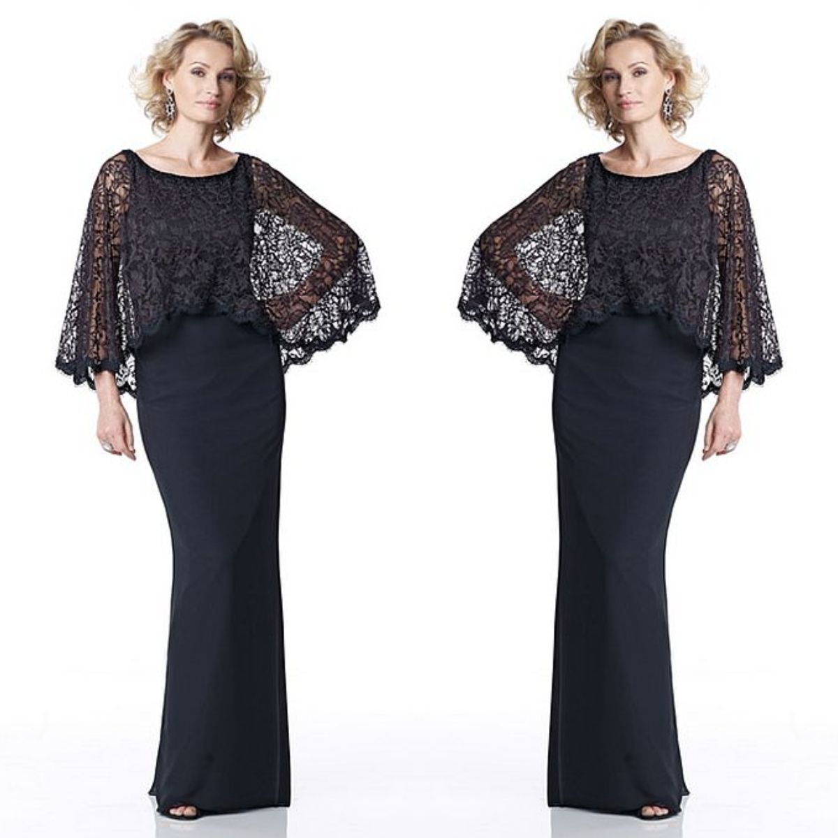 mother of the bride dresses long navy blue