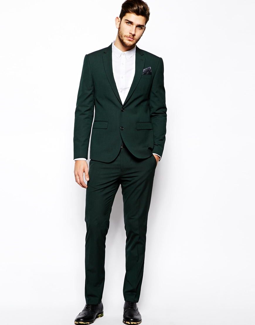 Húmedo blusa cocinero 2019 diseñador traje verde oscuro para hombre de dos piezas traje de novio  trajes de boda