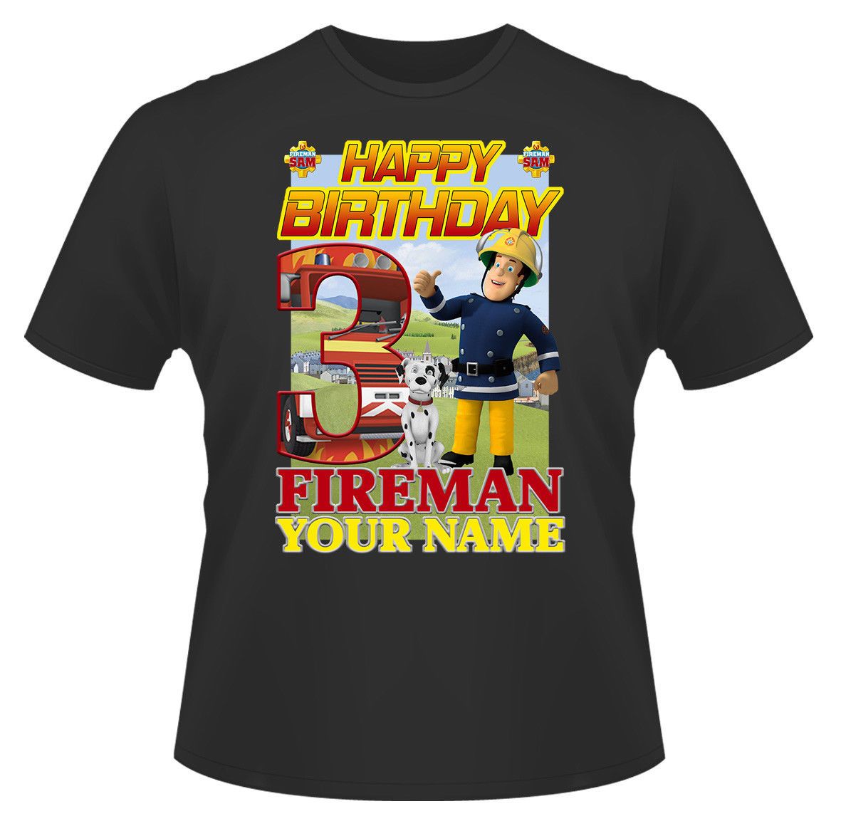 Fireman Sam T Shirt Neu Feuerwehrmann SAM