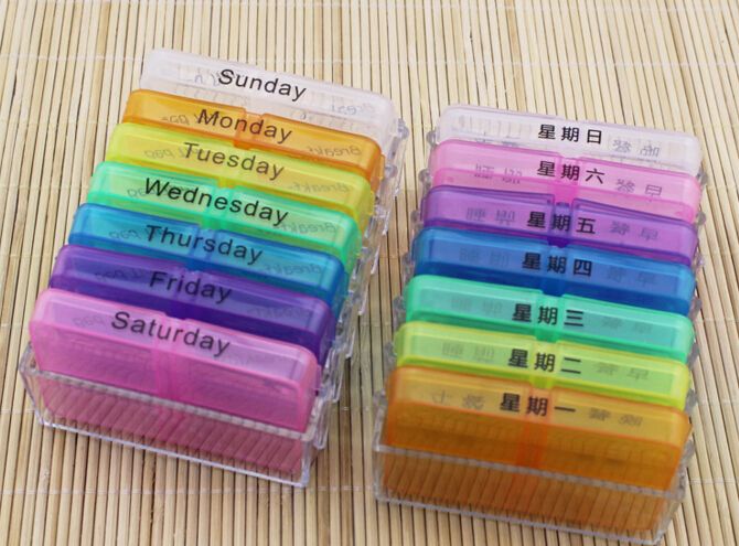 2020 Portable Medicine Weekly Storage Pill 7 Day Tablet Sorter Box Container Case Organizer Health Care Wb0229 From Grandsky 1 68 Dhgate Com