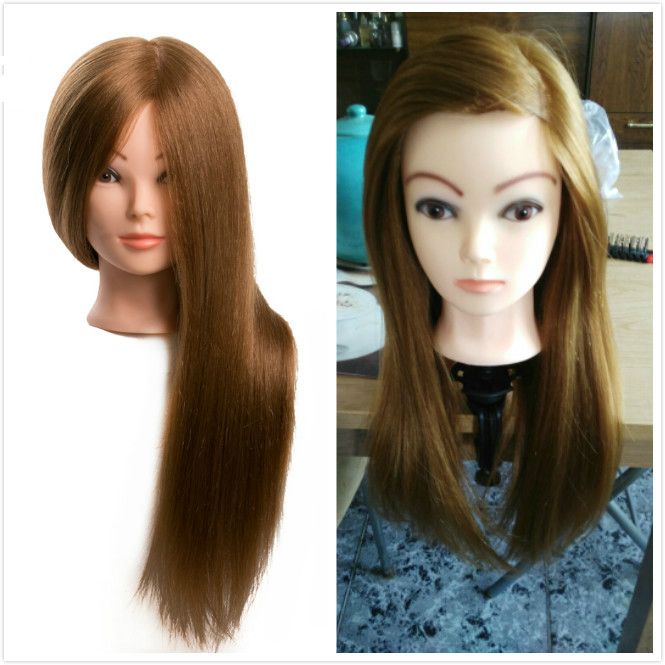 2019 60 Real Human Hair Hairdressing Mannequin Dolls Hairstyles Professional Styling Head Can Be Curled Hair From Fervency 30 16 Dhgate Com