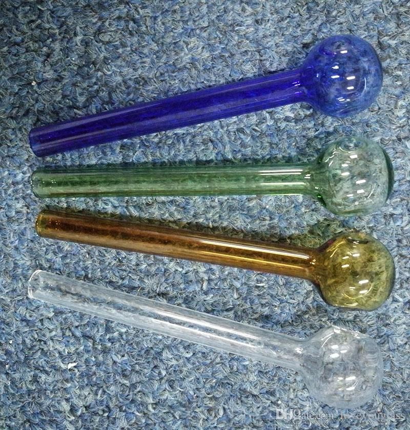 2021 Pyrex Glass Oil Burner Pipe All Hand Pipes 12cm Colorful Oil