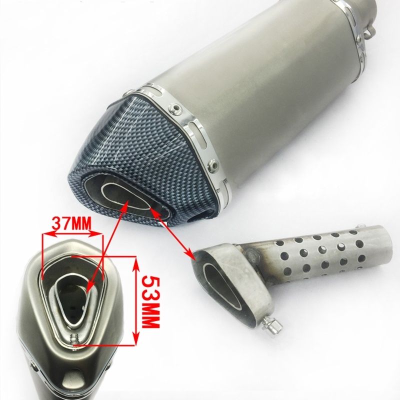 51 mm inserto DB Killer para Dirt Bike Street Bike Scooter 50 × 72 mm Silenciador de tubo de escape de motocicleta eliminador de ruido universal