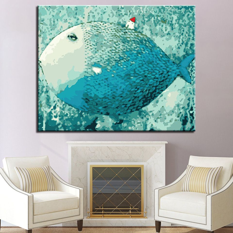 Home Decoration Wall Paintings Hand Painted Modern Abstract Canvas