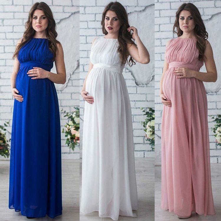 35+ Ideas Para Largos Vestidos Para Embarazadas Elegantes