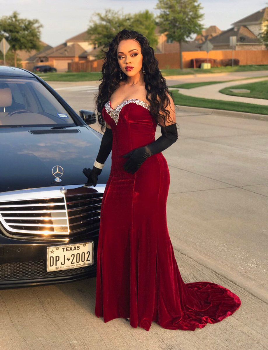 velvet graduation dress