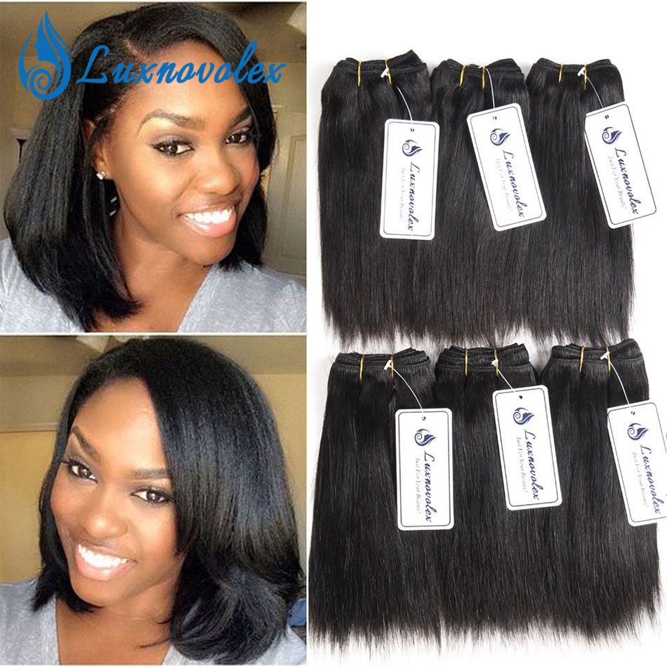 Brazilian Straight Hair 6 Bundles Body Wave Deep Wave Kinky Curly Short Virgin Human Hair Weave Bundles 8 Inch 50g/Bundle Natural Color Brazilian Straight Hair 6 Bundles Body Wave Deep Wave Kinky Curly Short Virgin Human Hair Weave Bundles 8 Inch 50g/Bundle Natural Color