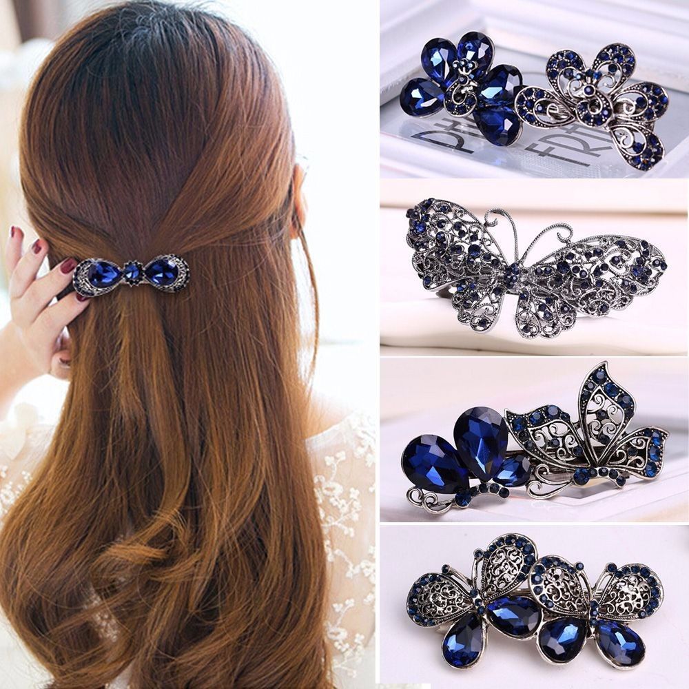 Women Lady Crystal Rhinestone Flower Barrette Hair Clip Clamp Hairpin Accessorie Kleidung & Accessoires Haarschmuck LA2165609 Women Lady Crystal Rhinestone Flower Barrette Hair Clip Clamp Hairpin Accessorie Kleidung & Accessoires Haarschmuck LA2165609
