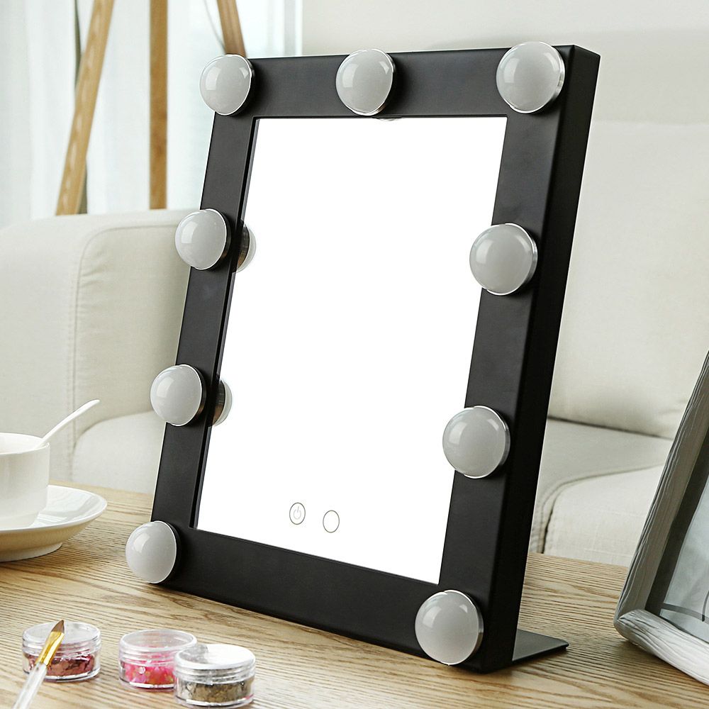2018 New Table Single Led Model Portable Makeup Mirror Illuminated 2018 New Table Single Led Model Portable Makeup Mirror Illuminated Cosmetic Vanity With Bulbs Import Glass Double Lights Lighted Mirrors Magnified