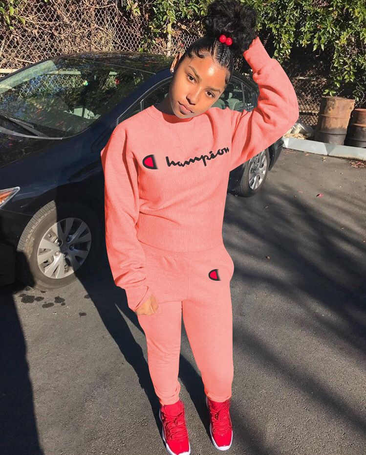 champion girl sweat suits