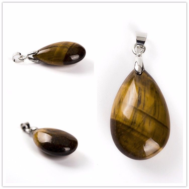Compre Cuarzo Natural Surtido Colgantes De Gota De Agua De Piedra Collar De Cristal De Péndulo ópalo De Obsidiana ágata Jaspe De Tigre Turquesa Chakra Healing Reiki A 7 49 Del M974994609