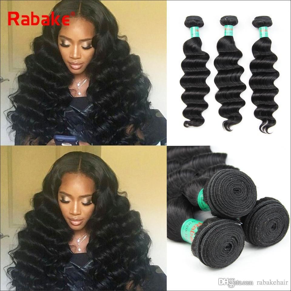 Brazilian Virgin Human Hair Bundles Loose Deep Peruvian Raw Indian
