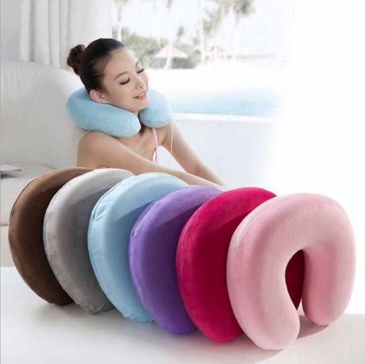 u shaped memory foam pillow