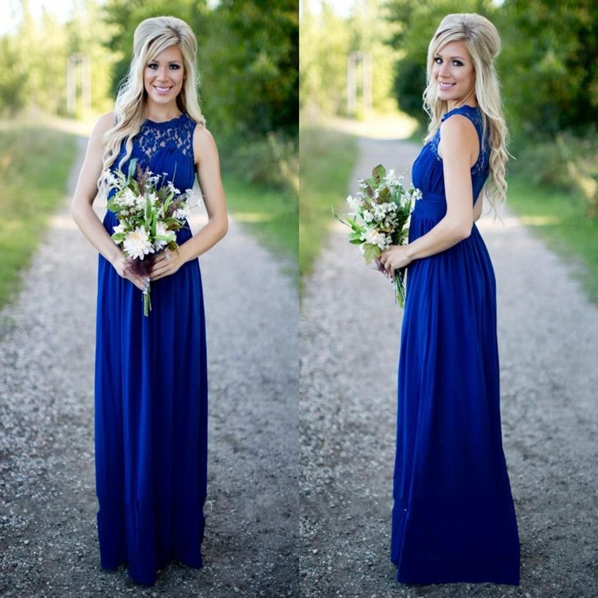 royal blue gown for maid of honor