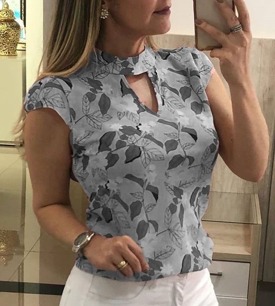 blusas manga corta elegantes