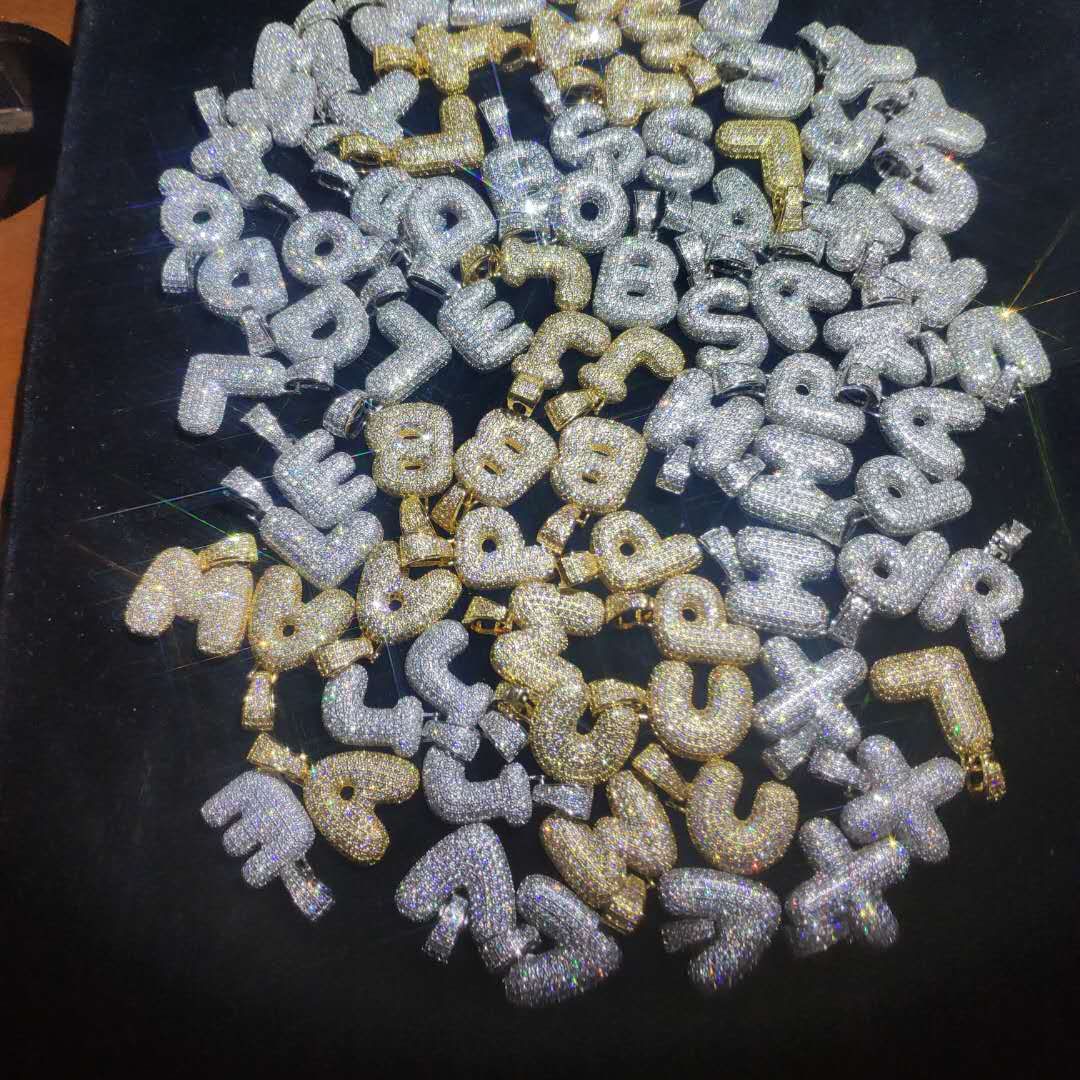 Wholesale Custom Letter A J Pendant Necklaces Bling Cz Charm Bubble Hip Hop Iced Out Jewelry Pendant Necklace Gift Horse Pendant Necklace Cute Pendant Necklaces From Yueshijewelry 15 08 Dhgate Com
