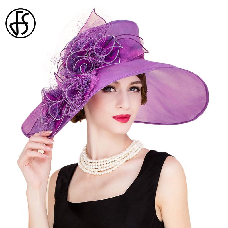 purple summer hats