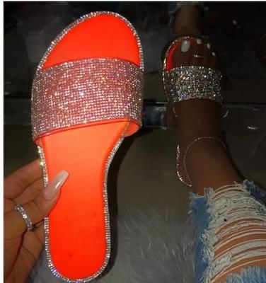 blinged out slippers
