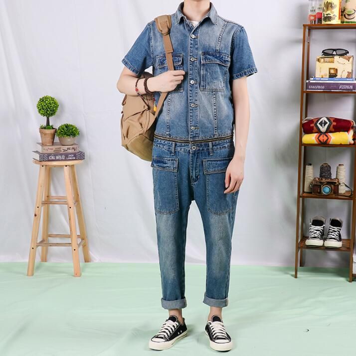 retro denim jumpsuit