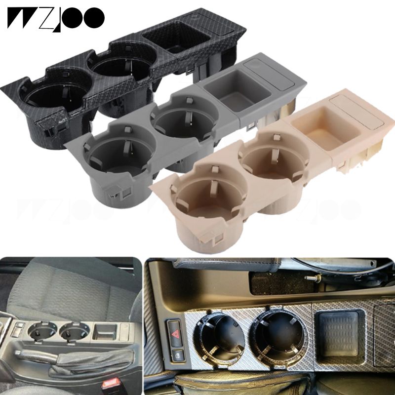 Noir Porte-gobelet//porte-gobelet pour console centrale avant tirelire pour Bmw E46 3 Series