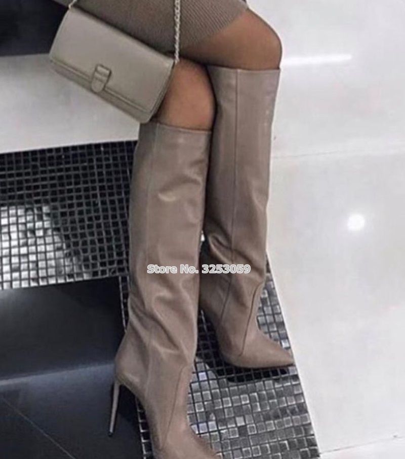 pointed toe tall boots