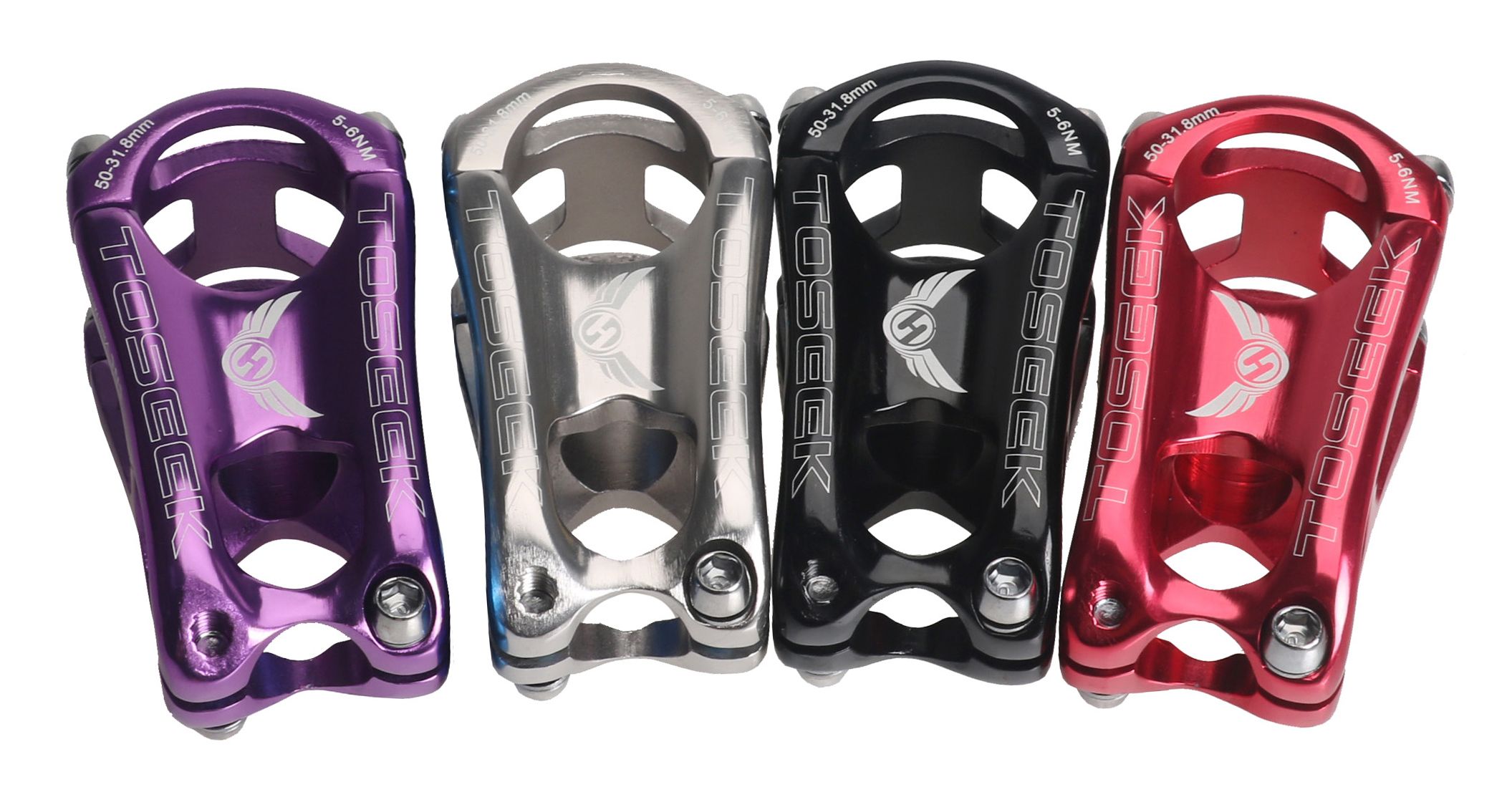 MTB Mountain road bike stems 31.8*50mm Aluminium bar stem red//black//purple