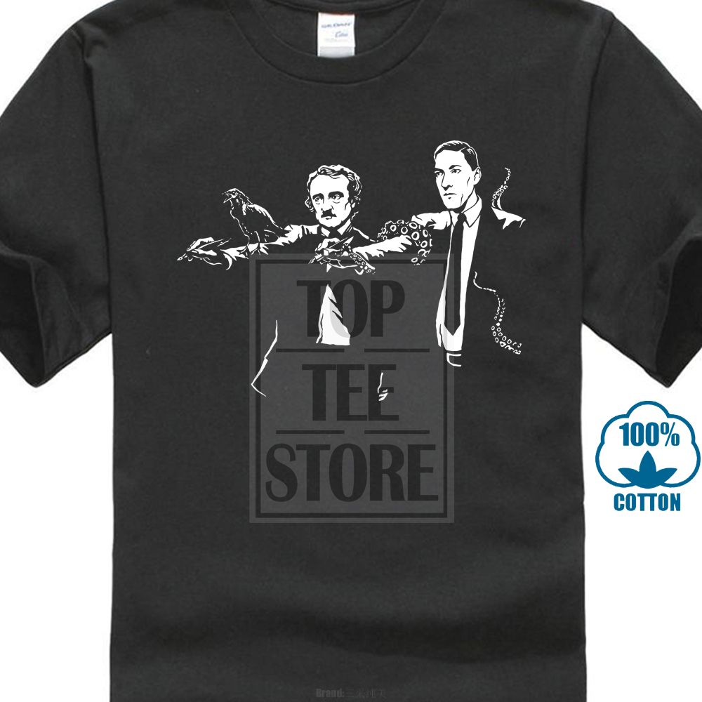 Edgar Allan Poe Pulp Fiction Guns SCENE T Shirt
