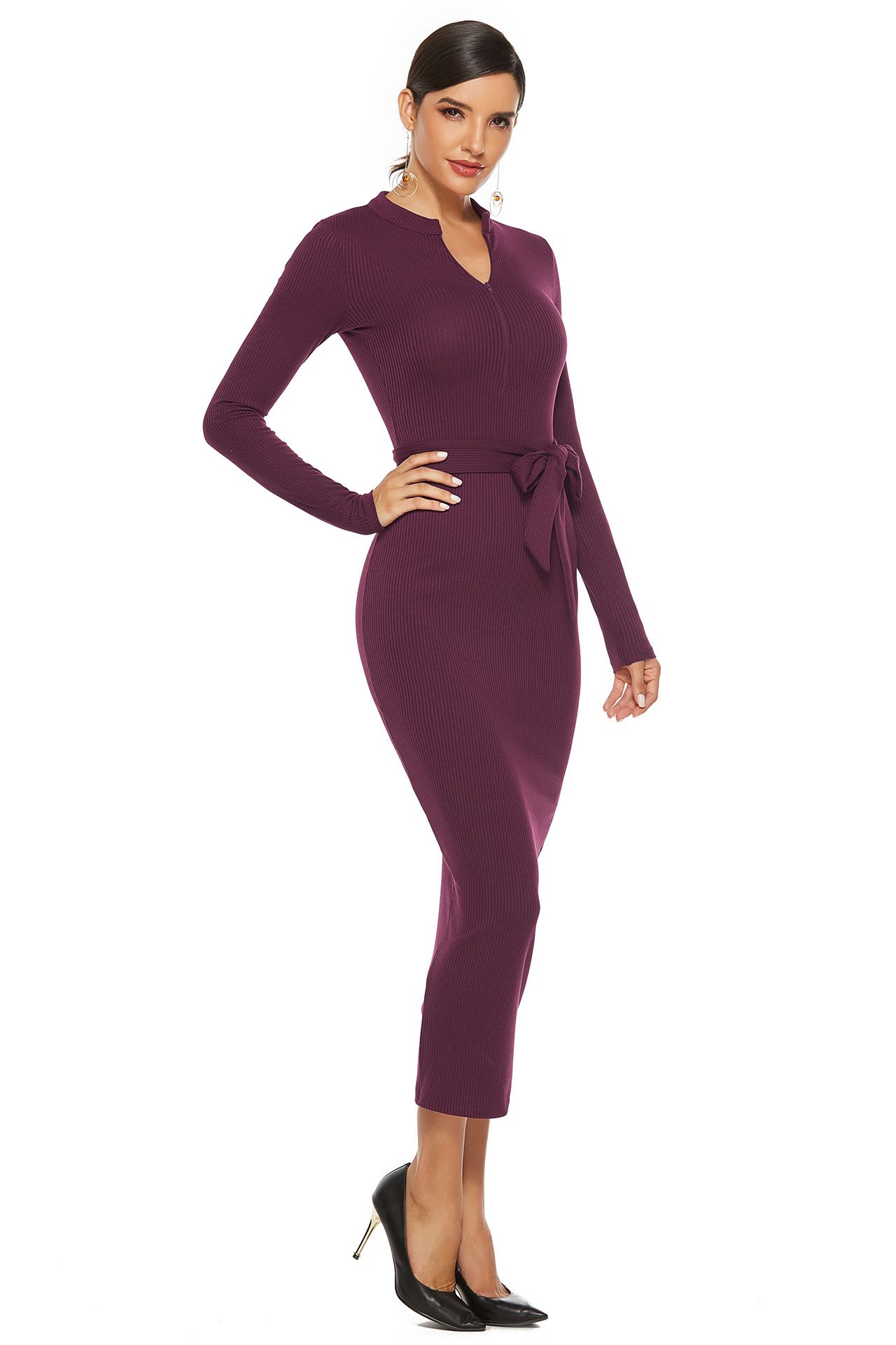 mid length sweater dress