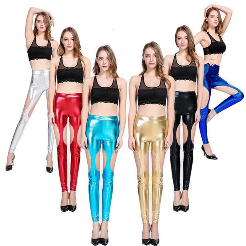 shiny metallic pants