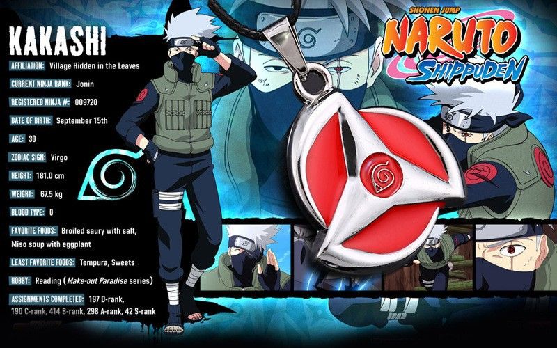 Anime Naruto pendants Akatsuki Itachi Uchiha Sharingan Kakashi Pendant Necklace High Quality fashion Jewelry nice Gift Friendship Souvenir Anime Naruto pendants Akatsuki Itachi Uchiha Sharingan Kakashi Pendant Necklace High Quality fashion Jewelry nice Gift Friendship Souvenir