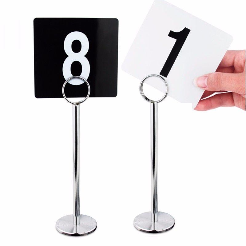 8 12 silver stainless steel table number card clips tag stands table number holder table card holder place card holder favours for wedding guests table card