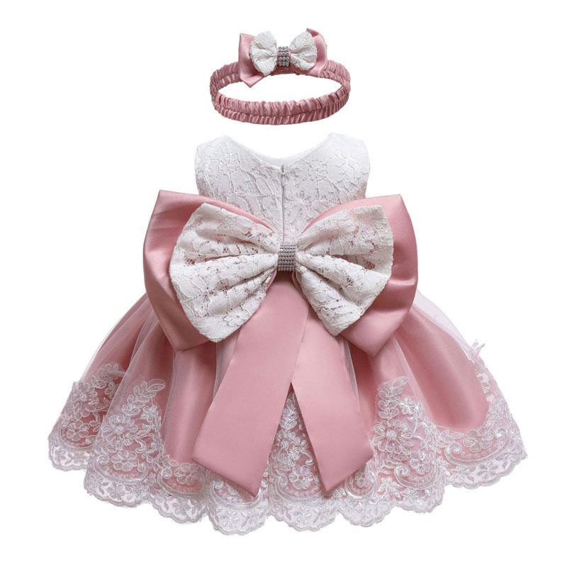 Vestido infantil 2019 Vestidos de fiesta princesa para bebés vestido de bautizo de bebé 1 año vestido de cumpleaños recién nacido ropa de bebé MX190719