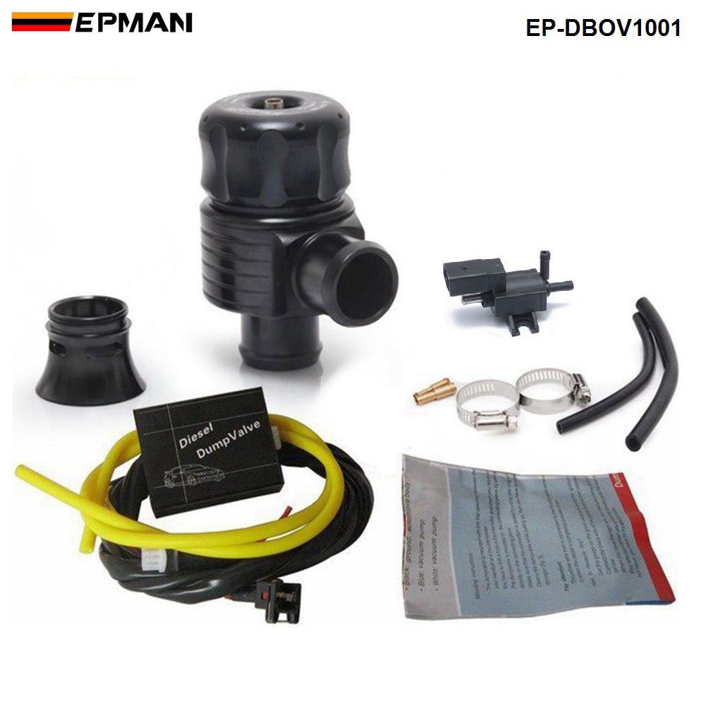 EPMAN Racing Turbo Aluminum 25mm Diesel Blow Off Valve Dump Valve BOV Kits Turbo Wastegate