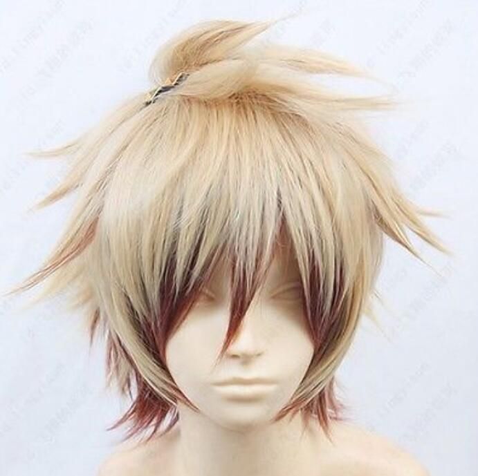 Wig Amnesia Toma Cosplay Costume Short Blonde Wig Synthetic