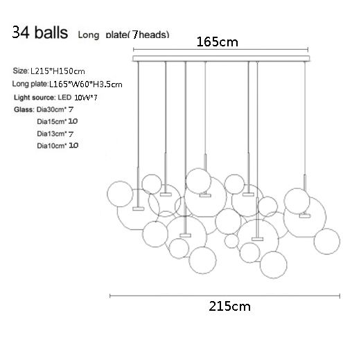 34 balls rectangular base