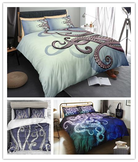 Whole Octopus Le Poulpe 3d Bedding Set Print Duvet Cover Twin Queen King Beautiful Pattern Lifelike Bedclothes From Milsleep 40 51 Dhgate Com Whole Octopus Le Poulpe 3d Bedding, Octopus Bedding King Size