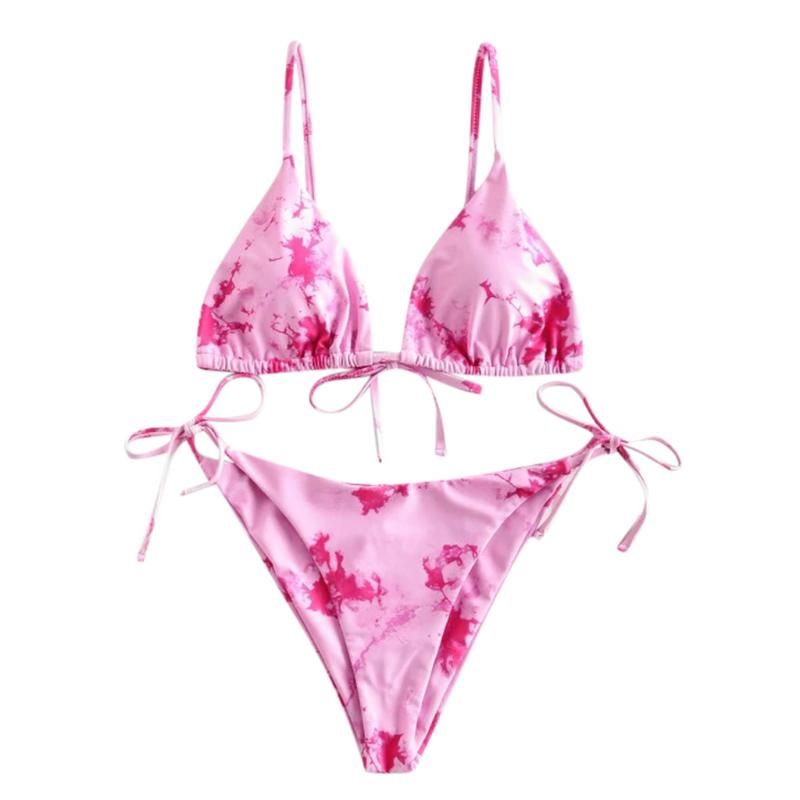 plus size tie dye bikini