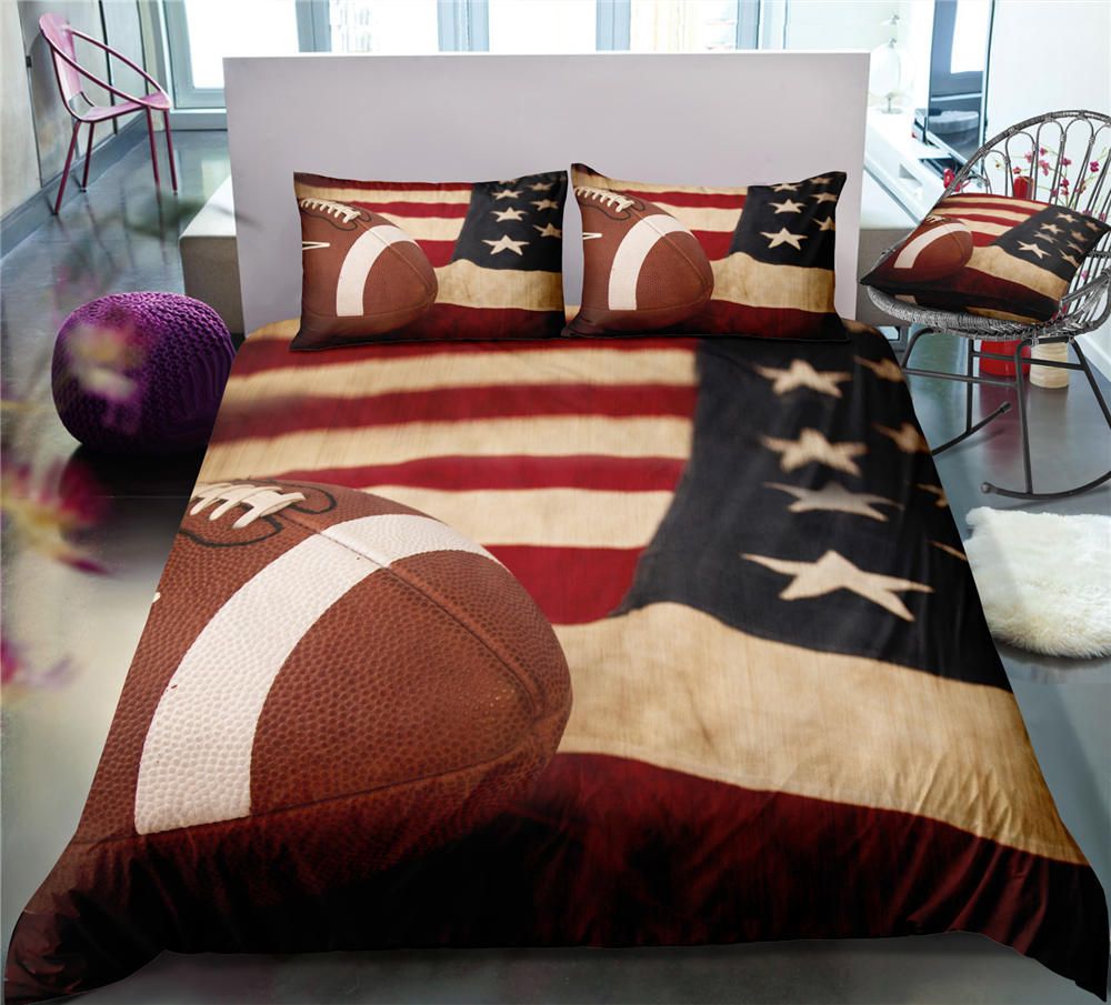 American Flag Bedding Set Rugby Fashion Classic 3d Duvet Cover