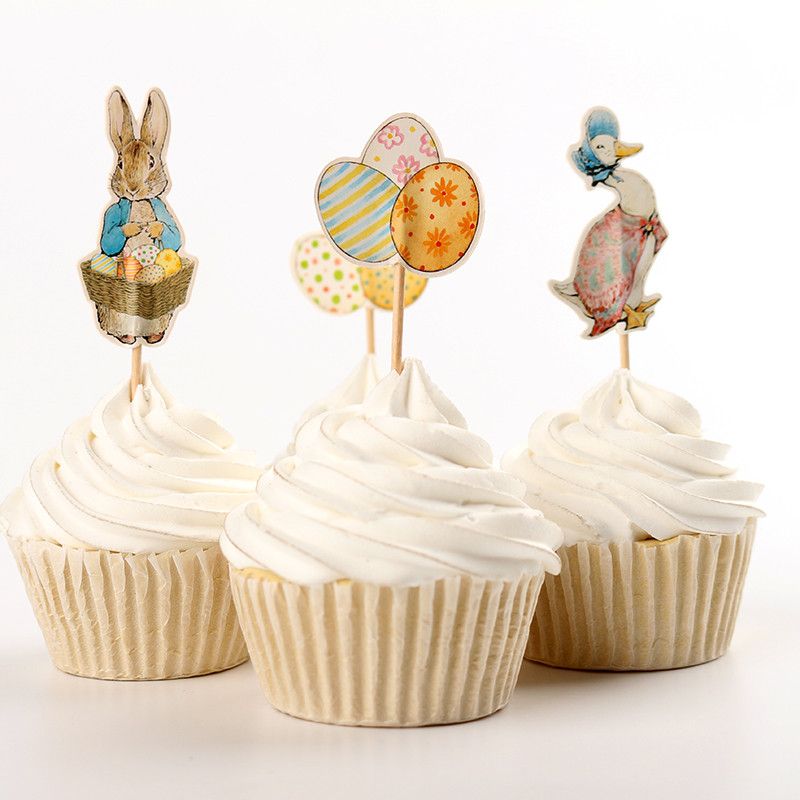 Easter Egg Rabbit Cake Decoration Birthday Party Decorations Kids