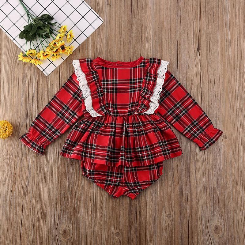 red plaid baby girl