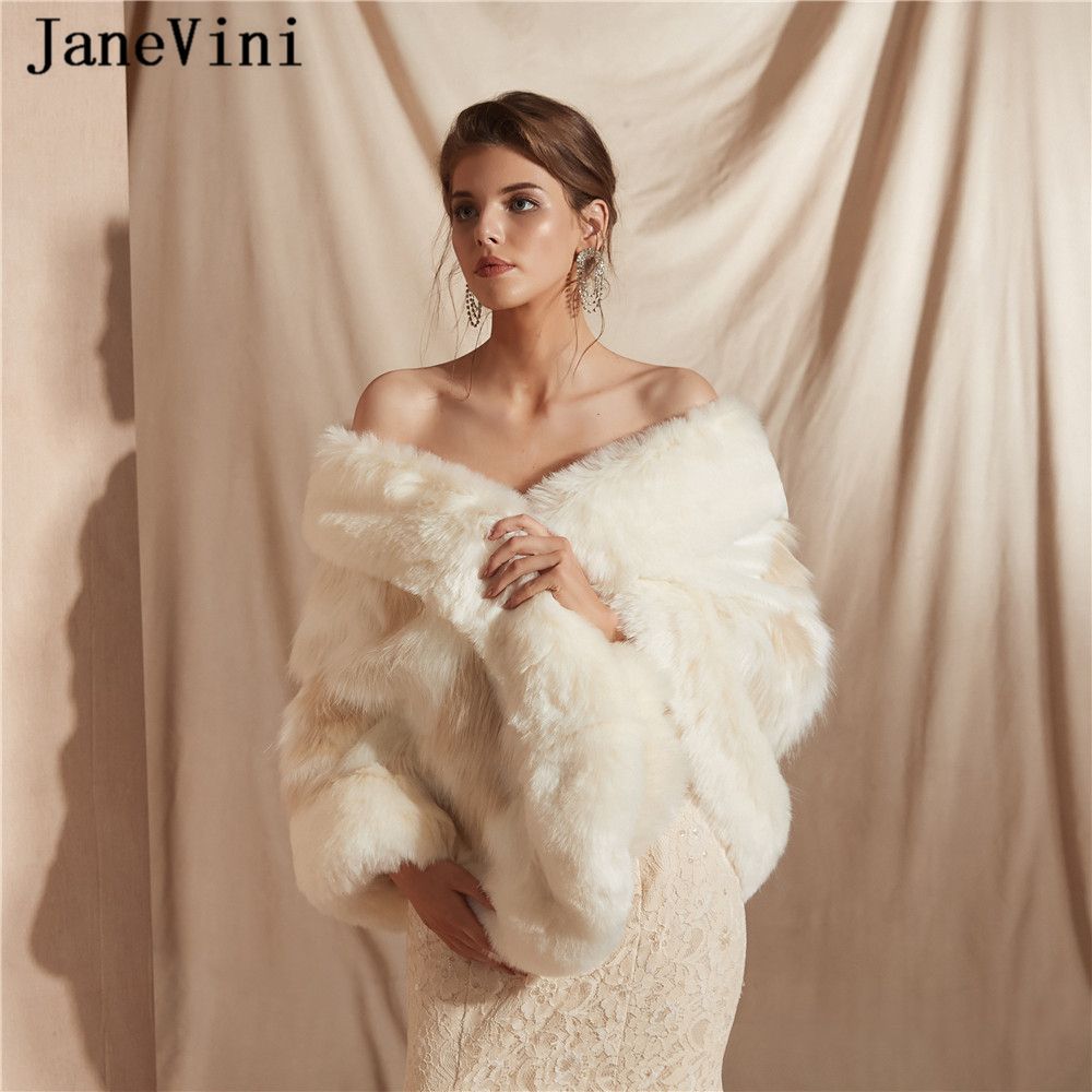 Acquistare JaneVini 2019 Elegante Matrimonio Invernale Bolero Mantello Da  Sposa Pelliccia Sintetica Avvolge E Scialli Morbido Caldo Da Sera Festa  Cape Jacket Accessori Da Sposa Economico | Consegna Veloce E Qualità |  It.Dhgate