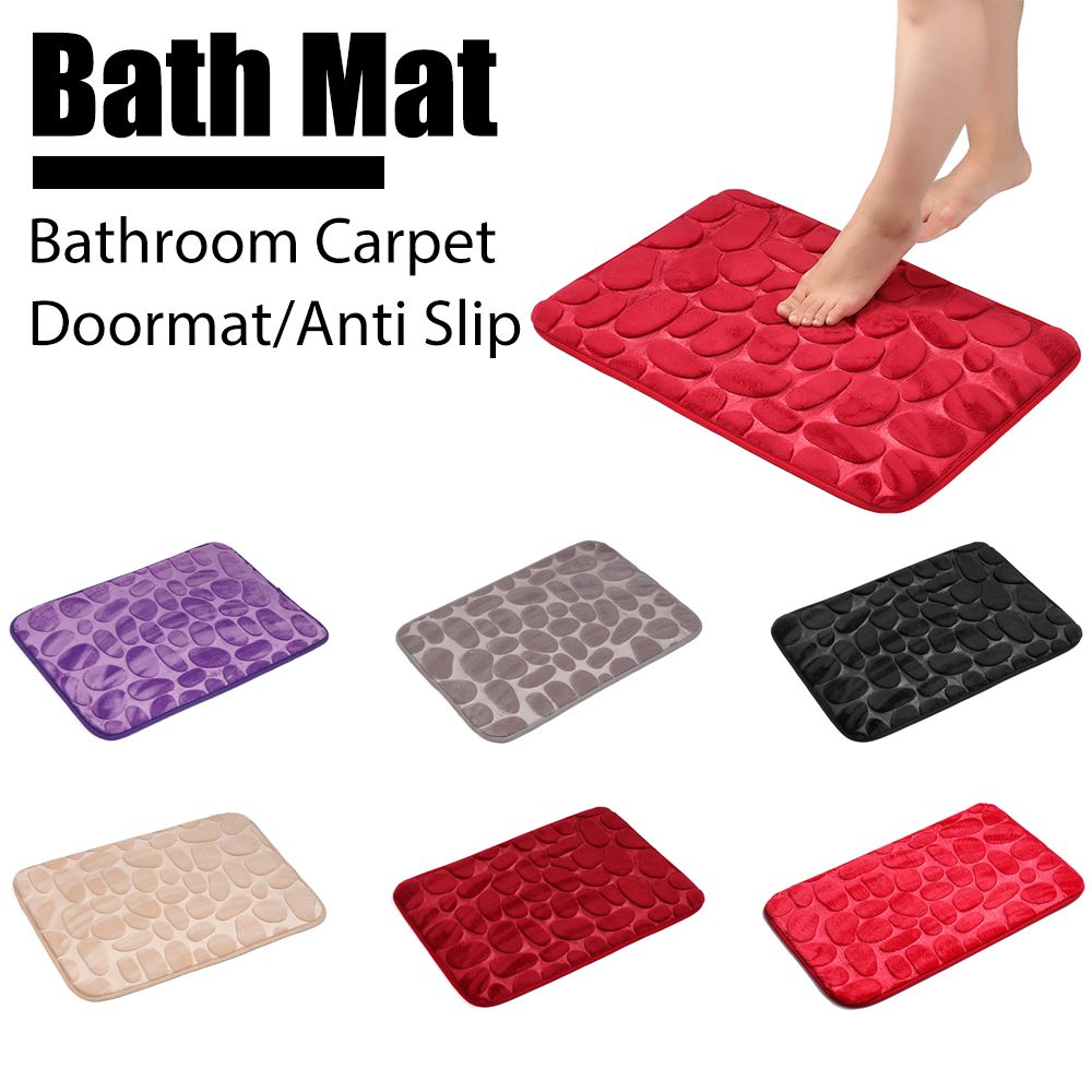 40 60cm Bath Mat Anti Slip Bathroom Carpet Toilet Kitchen Floor Feet Pad Doormat Bath Seedsbazar Home Garden
