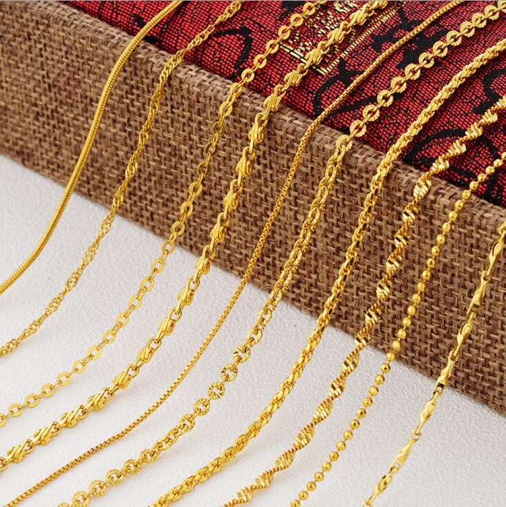 Discount Gold Chains Necklace Mix 
