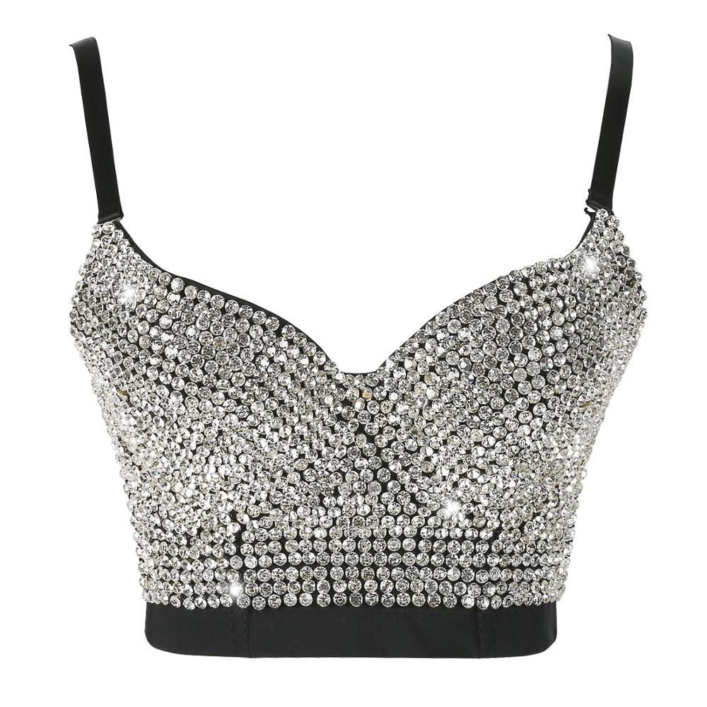 glitter bustier top
