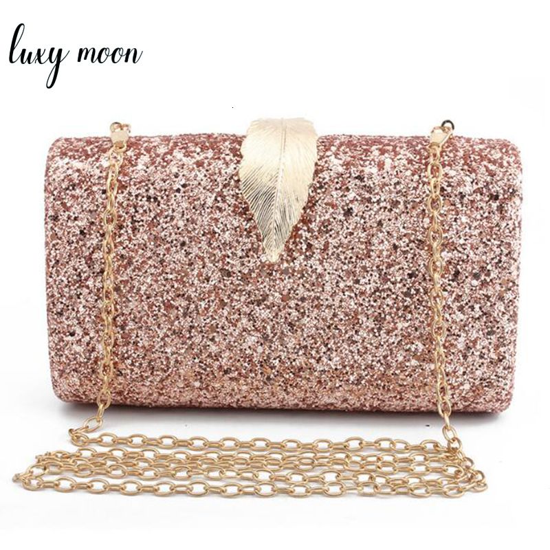 pink and gold clutch bag