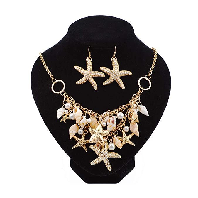 orecchini collana + stelle marine